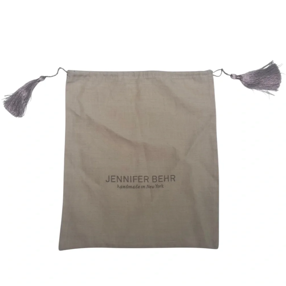 Jennifer Behr Layla Luxurious Satin Headband in a Neutral Oyster Color- O/S
